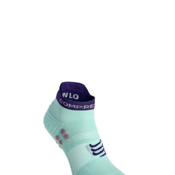 Șosete alergare Compressport Pro Racing Socks v4.0 Run Low - shell blue/purple