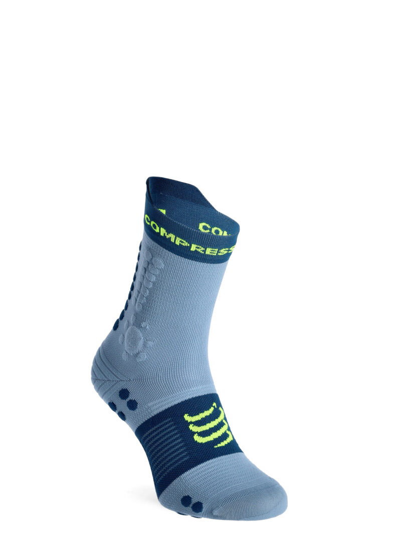 Șosete alergare Compressport Pro Racing Socks v4.0 Trail - denim/poseidon