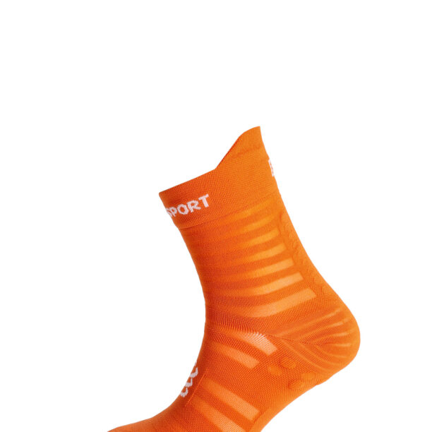 Cumpăra Șosete alergare Compressport Pro Racing v4.0 Ultralight Run High - fire/white