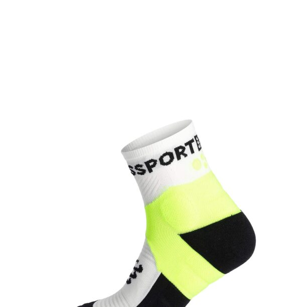 Cumpăra Șosete alergare Compressport Ultra Trail Socks v2.0 Low - white/safe yellow