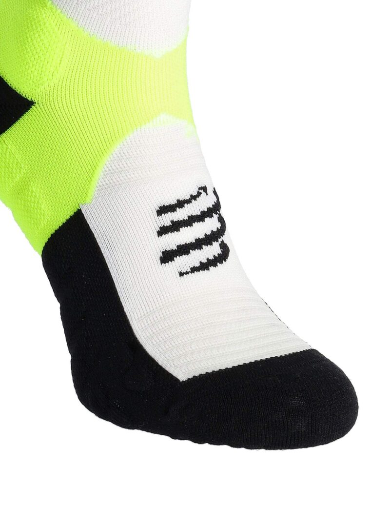 Preţ Șosete alergare Compressport Ultra Trail Socks v2.0 Low - white/safe yellow