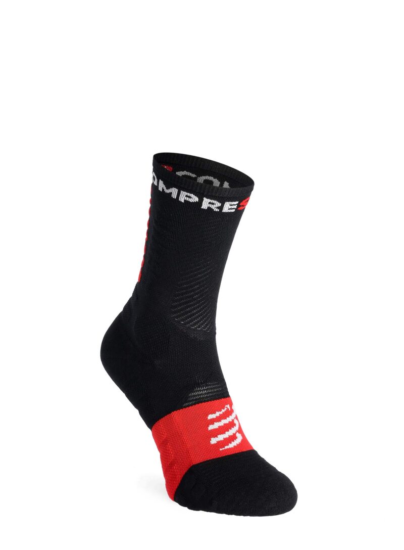 Șosete alergare Compressport Ultra Trail Socks v2.0 - black/red