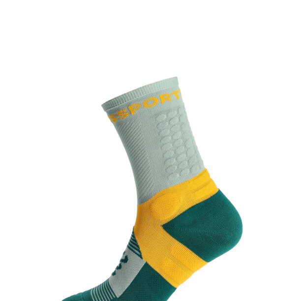 Cumpăra Șosete alergare Compressport Ultra Trail Socks v2.0 - slate grey/saffron