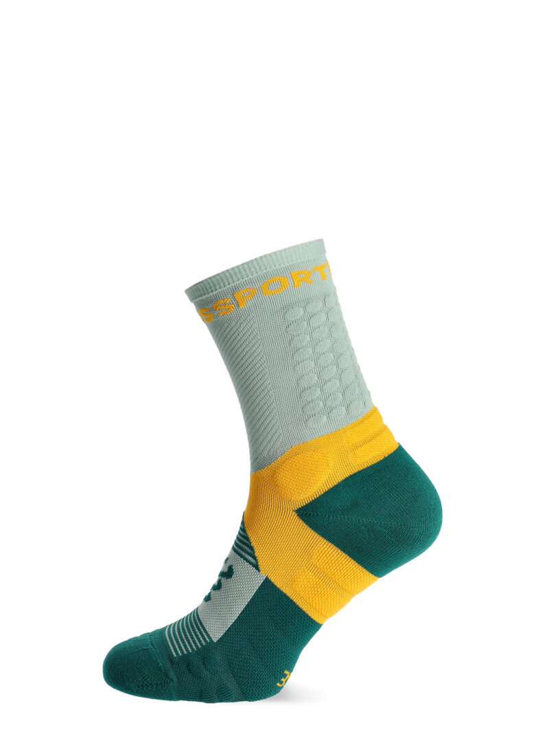 Cumpăra Șosete alergare Compressport Ultra Trail Socks v2.0 - slate grey/saffron