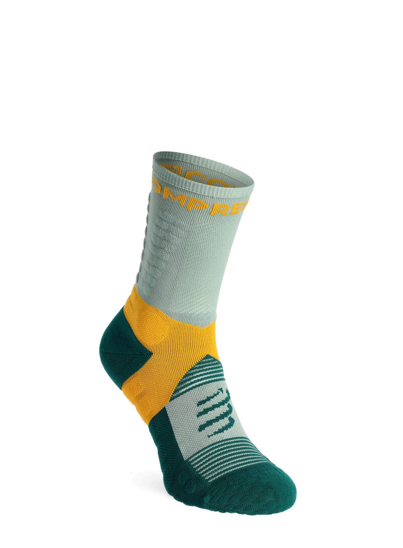 Șosete alergare Compressport Ultra Trail Socks v2.0 - slate grey/saffron