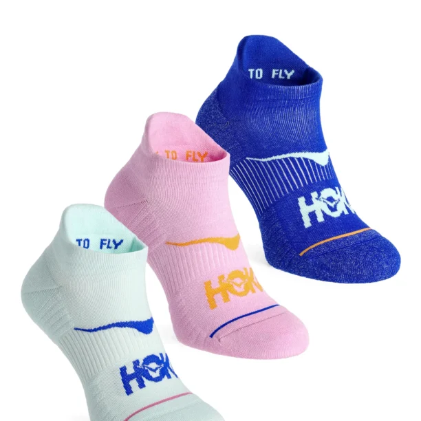 Șosete alergare Hoka No-Show Run Sock 3-Pack - aqua/pink/ultramarine