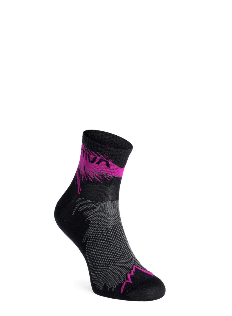 Șosete alergare La Sportiva Trail Running Socks - black/springtime