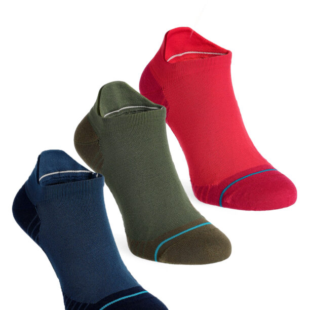 Șosete alergare Stance Get Set Tab 3 Pack - red