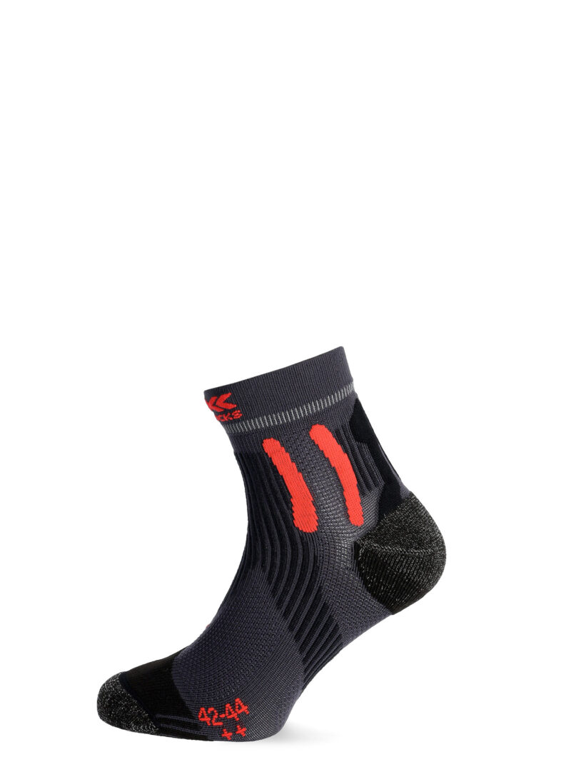 Cumpăra Șosete alergare X-Socks Sky Run Pro 4.0 - anthracite/dragonfly red