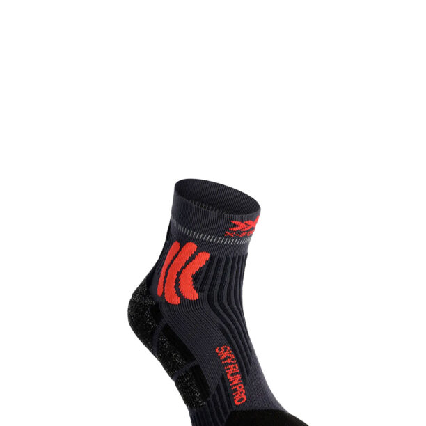 Șosete alergare X-Socks Sky Run Pro 4.0 - anthracite/dragonfly red