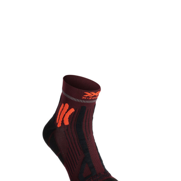 Șosete alergare X-Socks Trail Run Energy 4.0 - namib red/trick orange