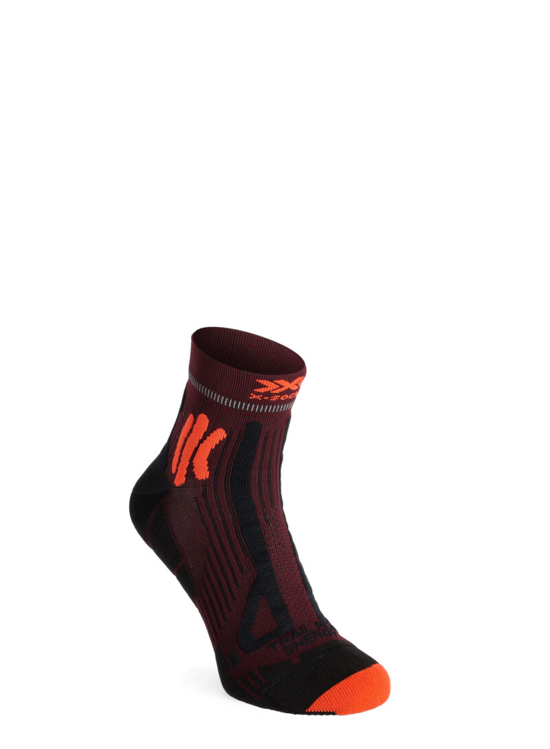 Șosete alergare X-Socks Trail Run Energy 4.0 - namib red/trick orange