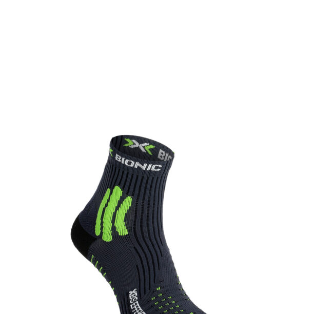 Șosete alergare X-Socks XBS.Effektor Running - charcoal/effektor green