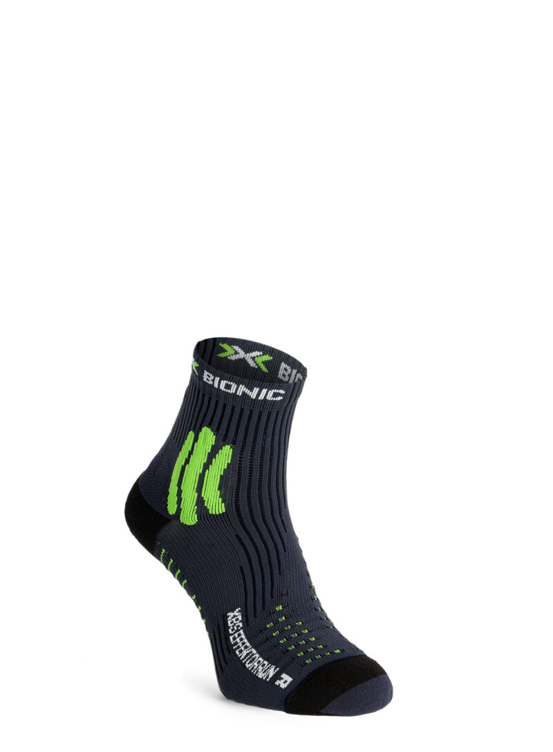 Șosete alergare X-Socks XBS.Effektor Running - charcoal/effektor green