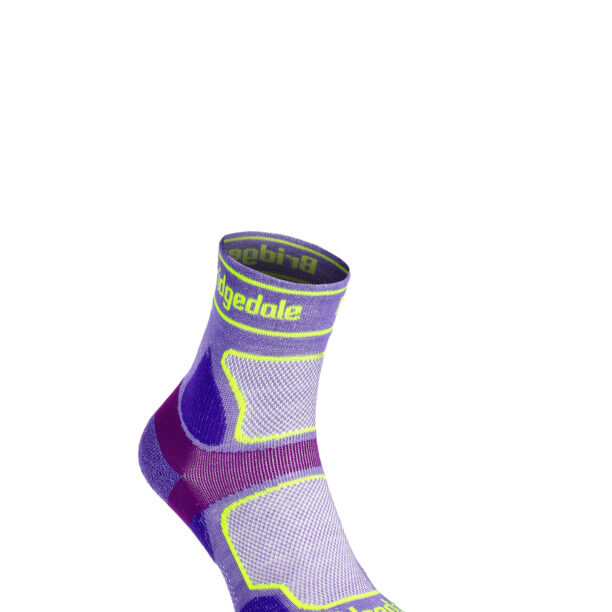 Sosete alergare femei Bridgedale Ultralight T2 Coolmax Sport 3/4 Crew - purple