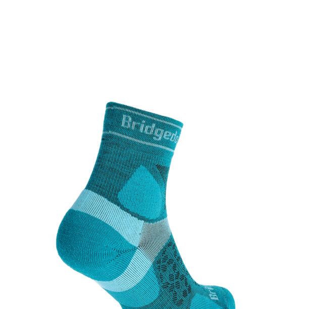 Sosete alergare femei Bridgedale Ultralight T2 Merino Sport 3/4 Crew - teal preţ