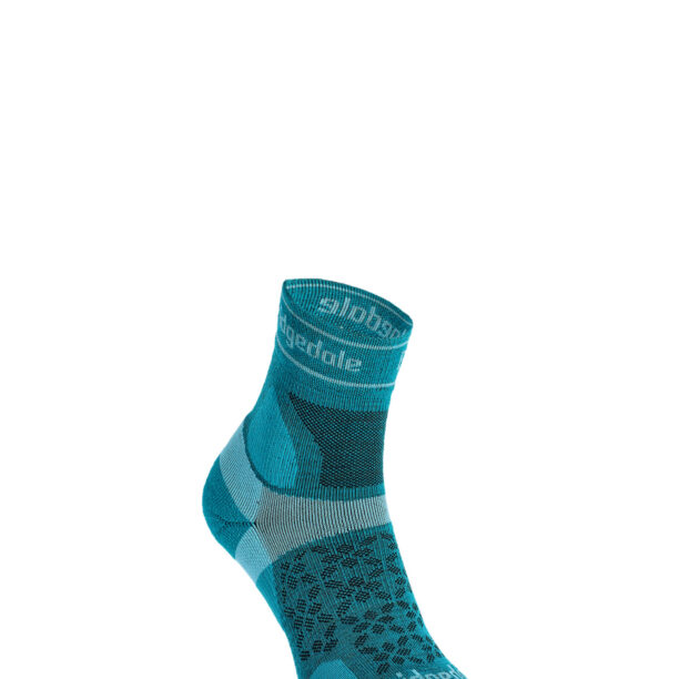 Sosete alergare femei Bridgedale Ultralight T2 Merino Sport 3/4 Crew - teal