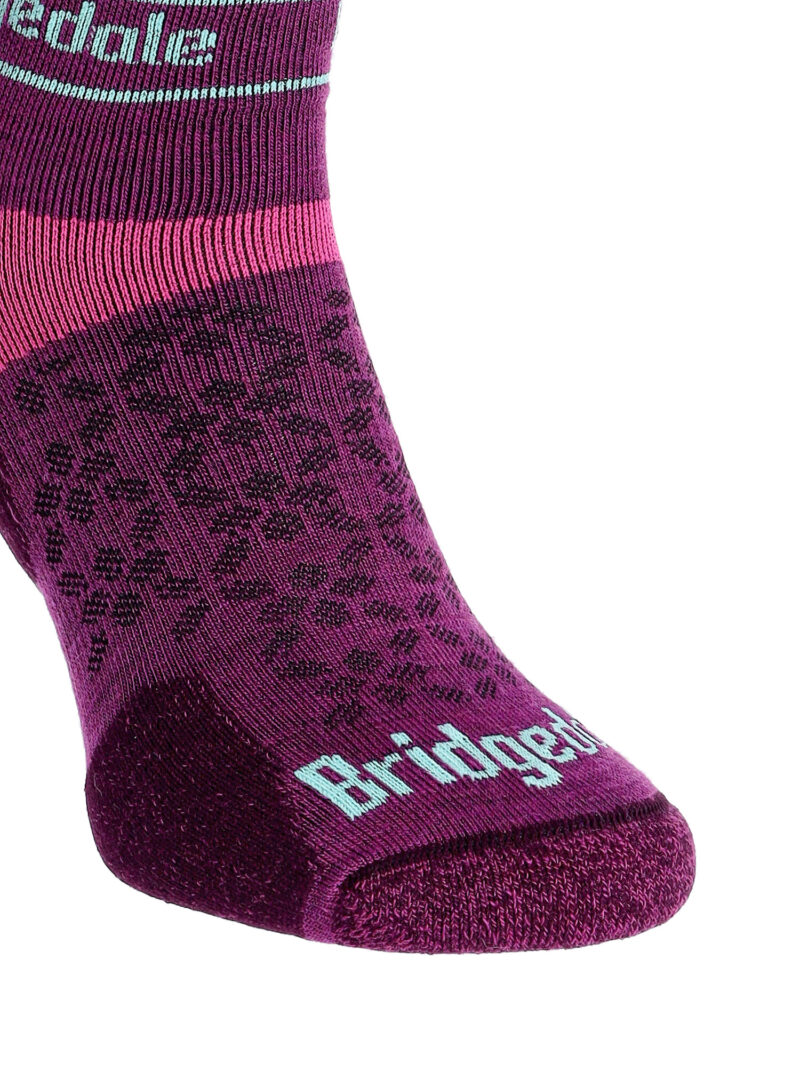 Original Sosete alergare femei Bridgedale Ultralight T2 Merino Sport Low - damson