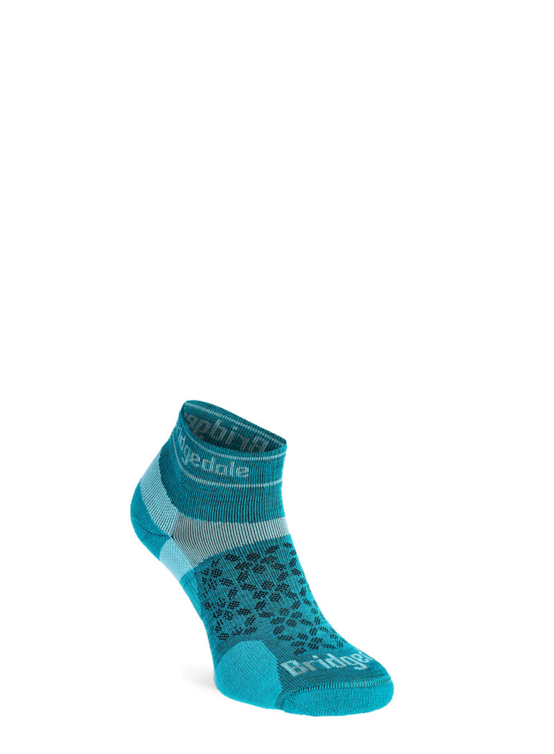 Sosete alergare femei Bridgedale Ultralight T2 Merino Sport Low - teal