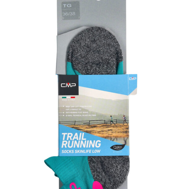 Original Sosete alergare femei CMP Running Sock Skinlife - lake