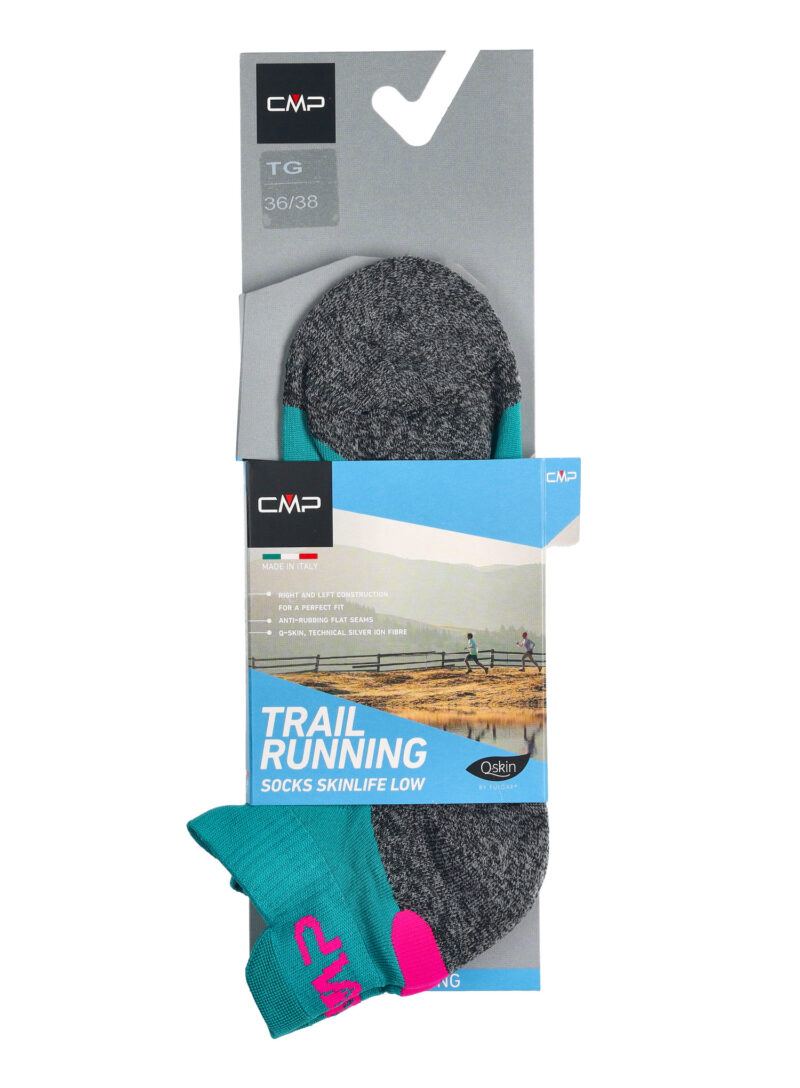 Original Sosete alergare femei CMP Running Sock Skinlife - lake