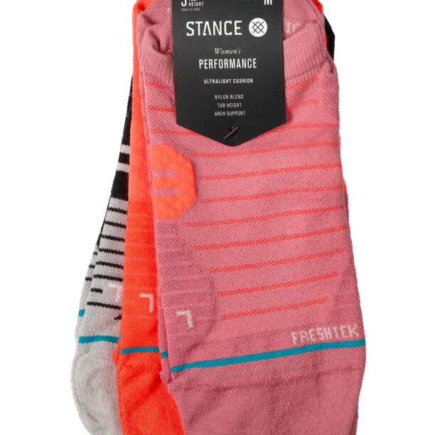 Sosete alergare femei Stance Amari 3 Pack - dustyrose preţ