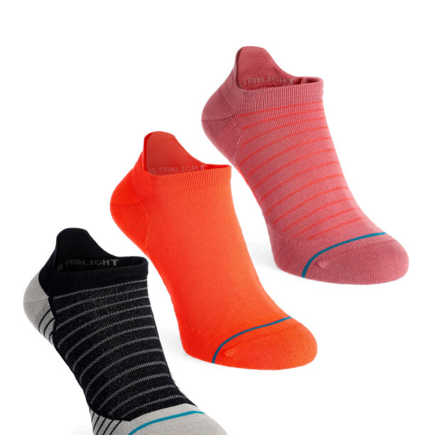 Sosete alergare femei Stance Amari 3 Pack - dustyrose