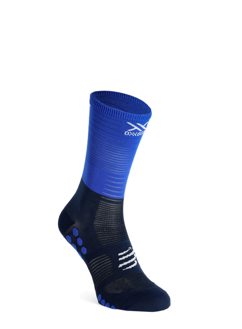 Sosete de alergare Compressport Mid Compression Socks - blue lolite