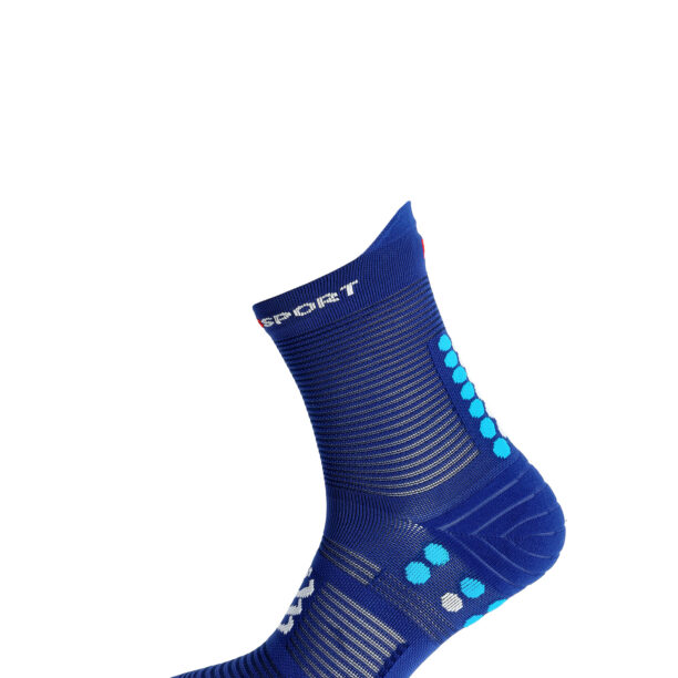 Cumpăra Sosete de alergare Compressport Pro Racing Socks v4.0 Run High - sodalite/fluo blue