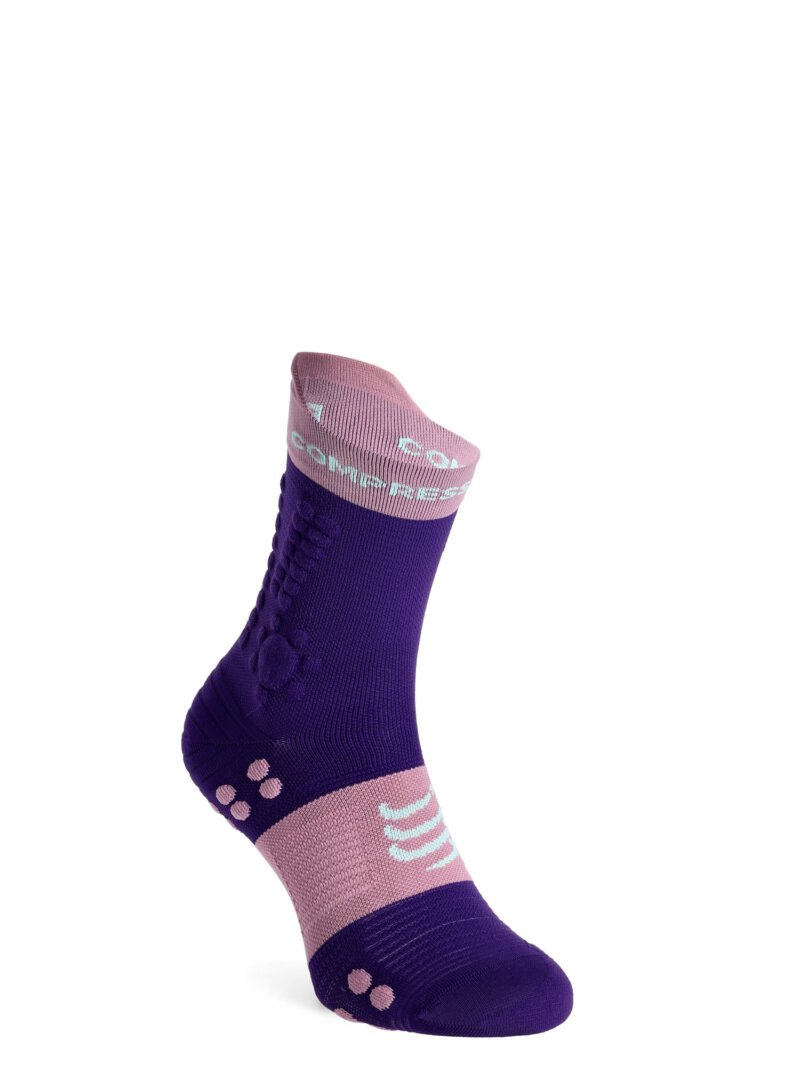 Sosete de alergare Compressport Pro Racing Socks v4.0 Trail - purple/grape