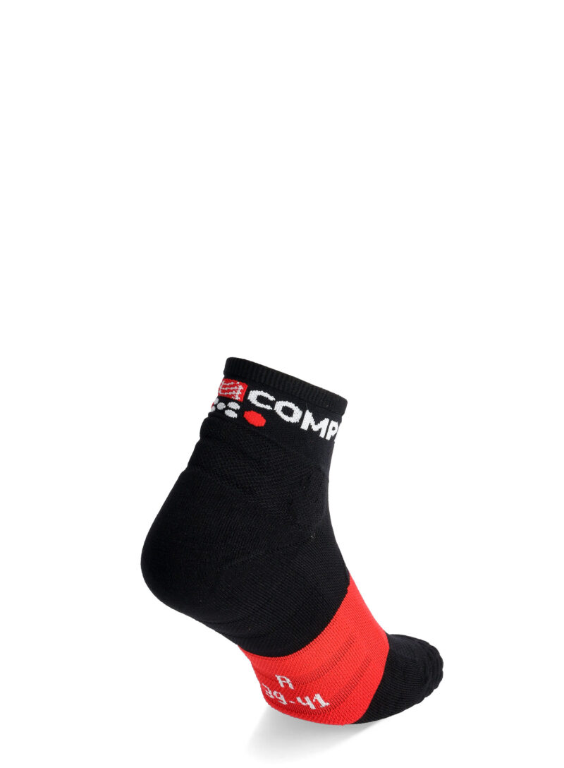 Sosete de alergare Compressport Ultra Trail Socks v2.0 Low - black/red preţ