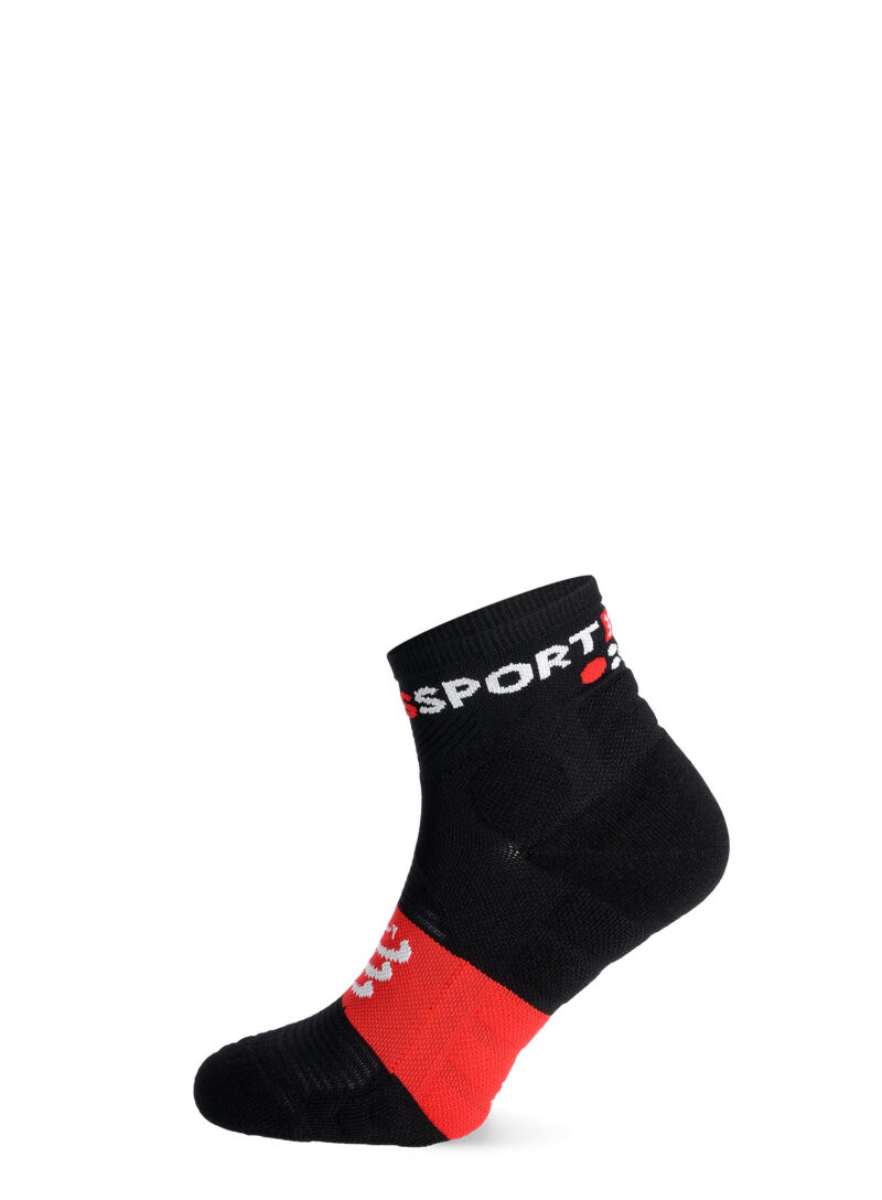 Cumpăra Sosete de alergare Compressport Ultra Trail Socks v2.0 Low - black/red