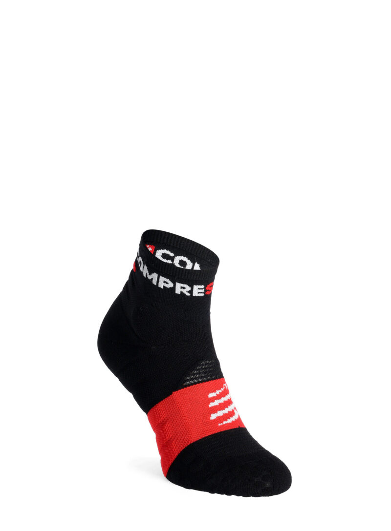 Sosete de alergare Compressport Ultra Trail Socks v2.0 Low - black/red