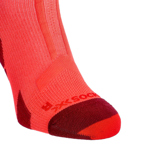 Preţ Sosete de alergare X-Socks Trail Run Discover Crew - fluo red/namib red