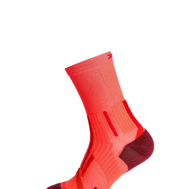 Cumpăra Sosete de alergare X-Socks Trailrun Perform Crew - fluo red/namib red