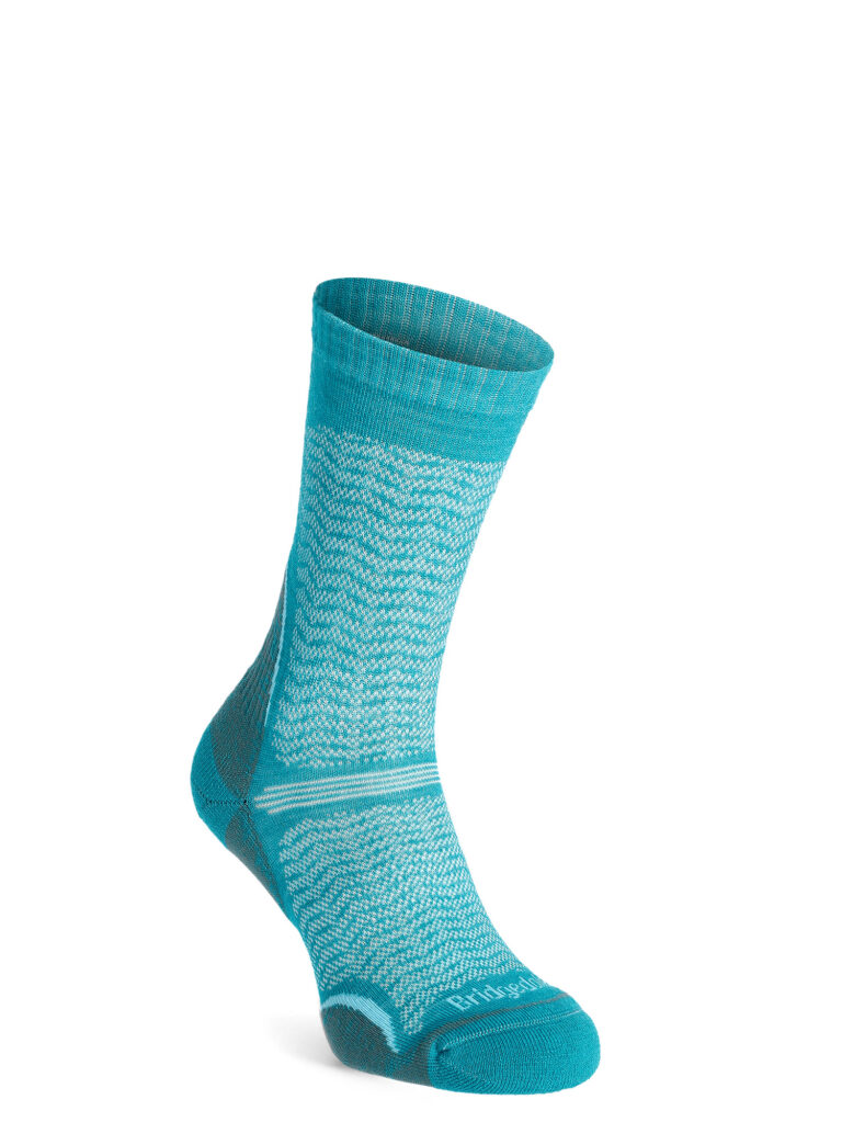 Sosete drumetie Bridgedale Hike Ultra Lt T2 Merino P Crew - teal