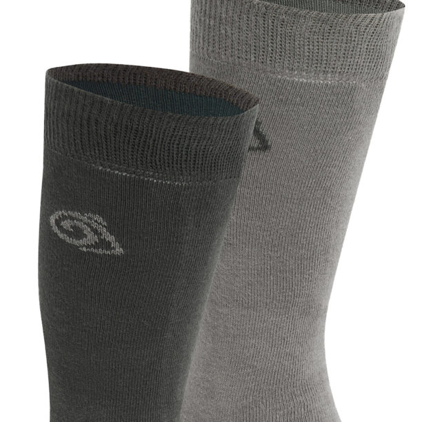 Sosete drumetie Craghoppers NosiLife Travel Twin Pack Socks - black pepper/mid grey preţ