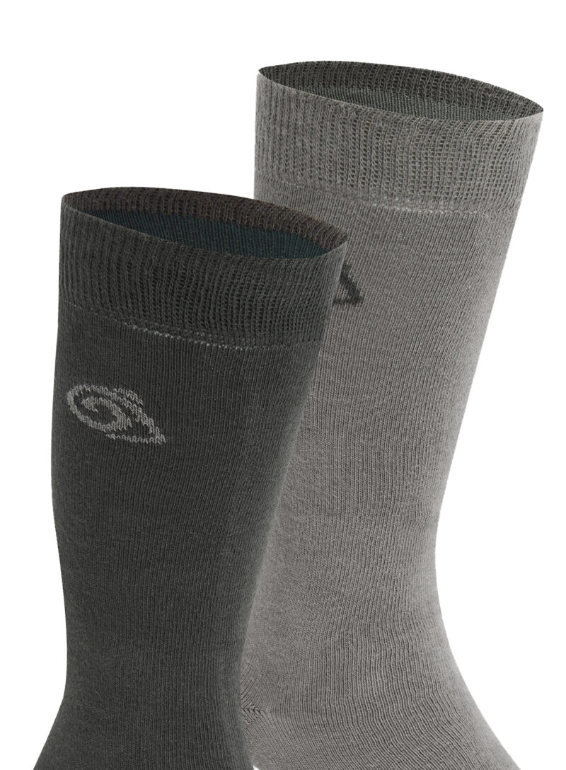 Sosete drumetie Craghoppers NosiLife Travel Twin Pack Socks - black pepper/mid grey preţ