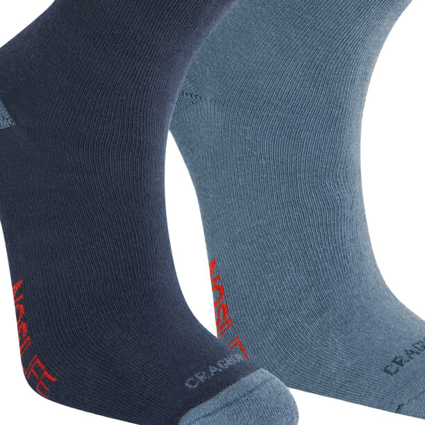 Sosete drumetie Craghoppers NosiLife Travel Twin Pack Socks - blue navy/blue stone preţ