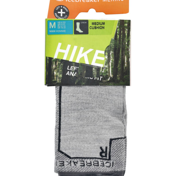 Original Sosete drumetie Icebreaker Hike+ Medium Crew - blizzard hthr