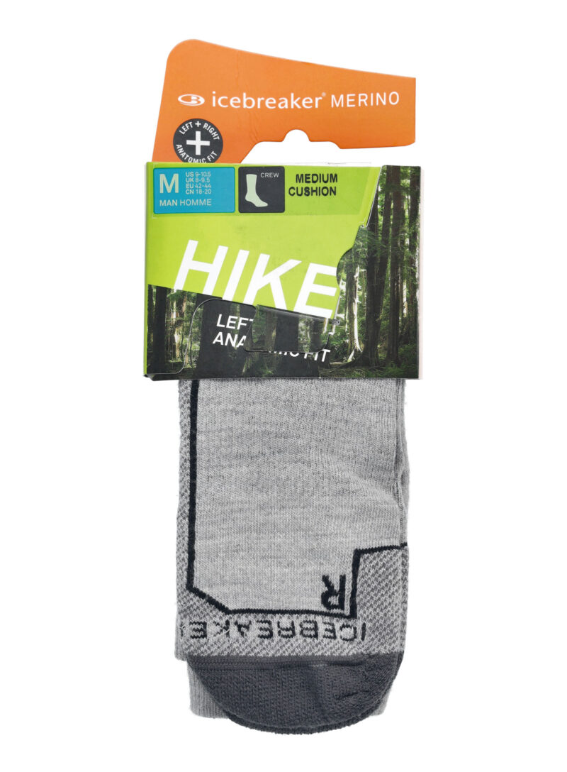 Original Sosete drumetie Icebreaker Hike+ Medium Crew - blizzard hthr