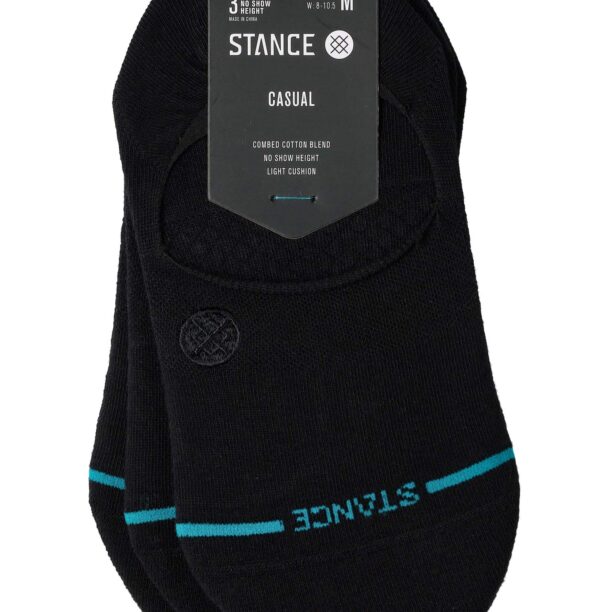 Sosete drumetie Stance Icon No Show 3 Pack - black preţ