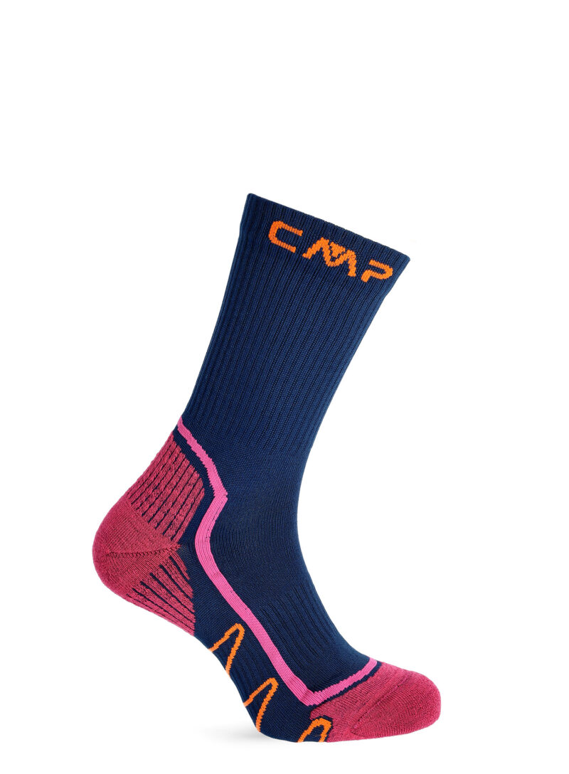 Cumpăra Sosete drumetie femei CMP Trekking Sock Poly Mid - blue