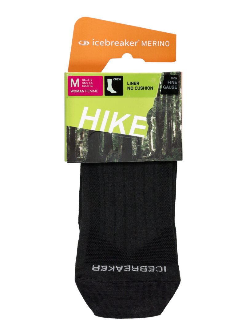 Sosete femei Icebreaker Hike Liner Crew - black/jet hthr preţ