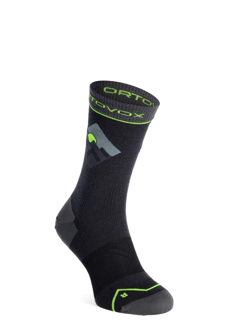 Sosete lana merinos Ortovox Alpine Light Comp Mid Socks - black raven