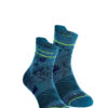 Sosete lana merinos Ortovox Alpine Light Quarter Socks - mountain blue