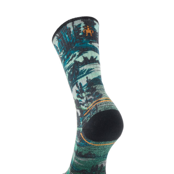 Sosete lana merinos Smartwool Hike Light Cushion Campground Print Crew Socks - winter moss preţ