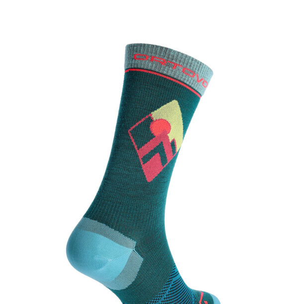 Sosete lana merinos femei Ortovox Alpine Light Comp Mid Socks - pacific green preţ