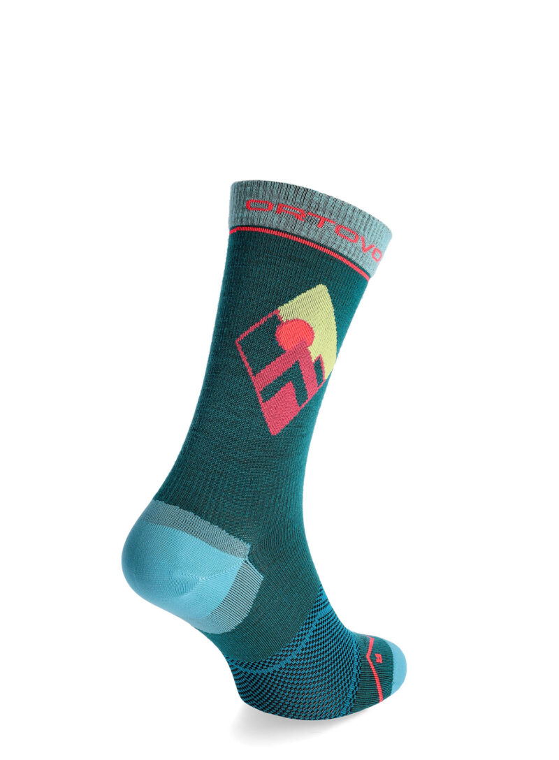 Sosete lana merinos femei Ortovox Alpine Light Comp Mid Socks - pacific green preţ