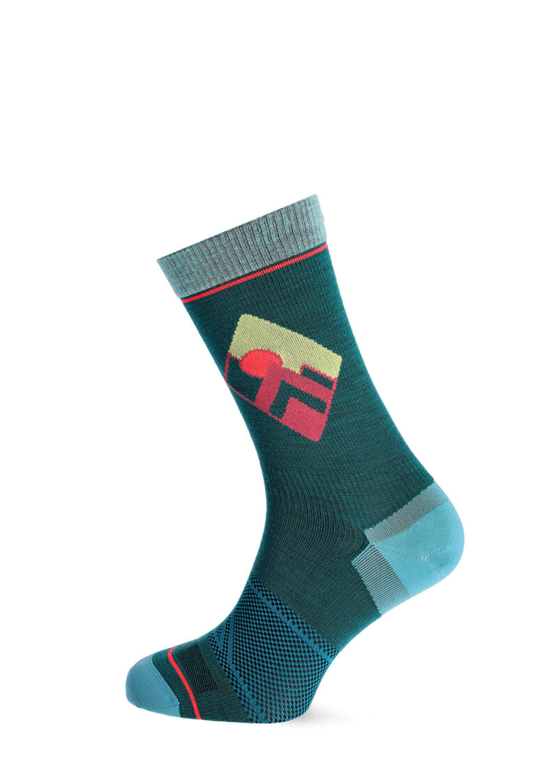 Cumpăra Sosete lana merinos femei Ortovox Alpine Light Comp Mid Socks - pacific green